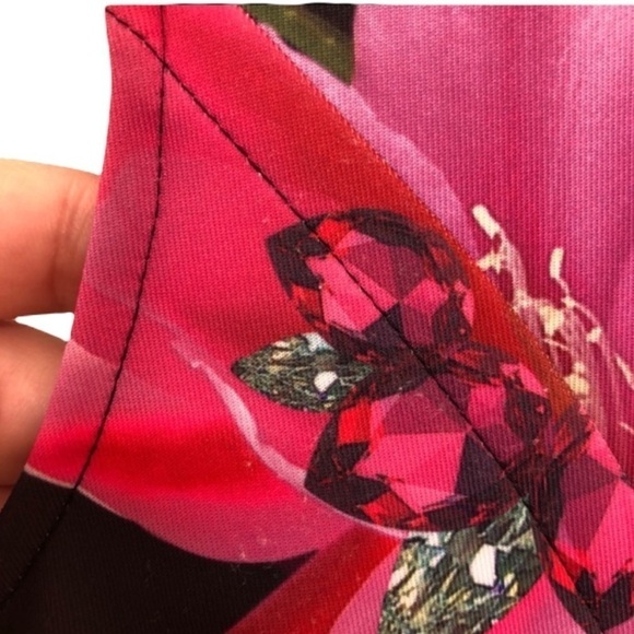 Ted Baker Carllie Floral Skater Scuba Dress 4 - Picture 13 of 15